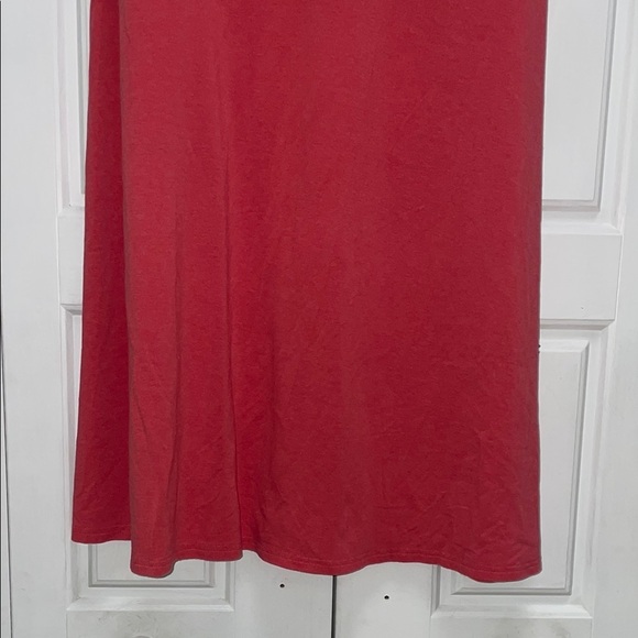 Garnet Hill Pink Midi Sheath Dress with Scoop Neck - Picture 6 of 7